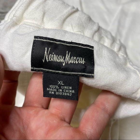 Neiman Marcus white linen pants - Picture 2 of 6